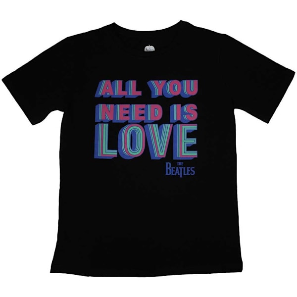 The Beatles Dam/Kvinnor All You Need Is Love T-Shirt XXL Svart Black XXL