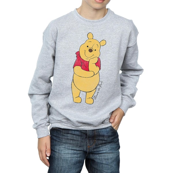 Winnie the Pooh Boys Classic Sweatshirt 7-8 år Sports Grey Sports Grey 7-8 Years