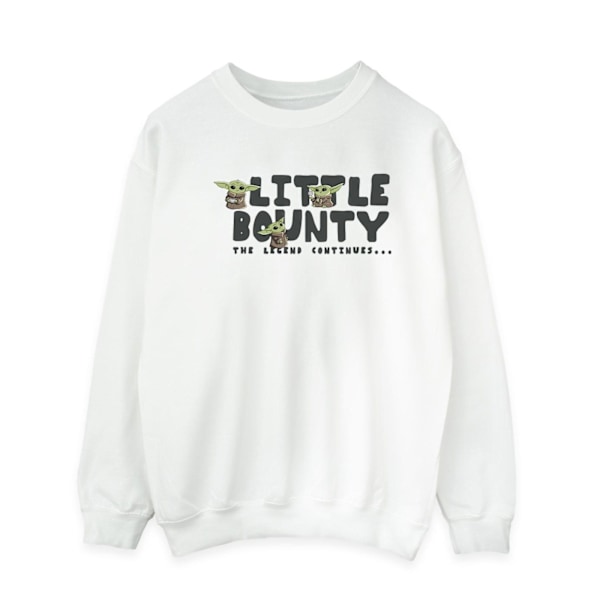 Star Wars The Mandalorian Mens Little Bounty Hunter Sweatshirt White S