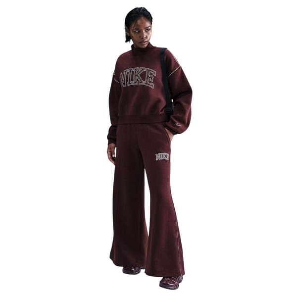 Nike Dam Phoenix Speed Broderad Logotyp Sweatshirt 10 Burgundy 10 UK