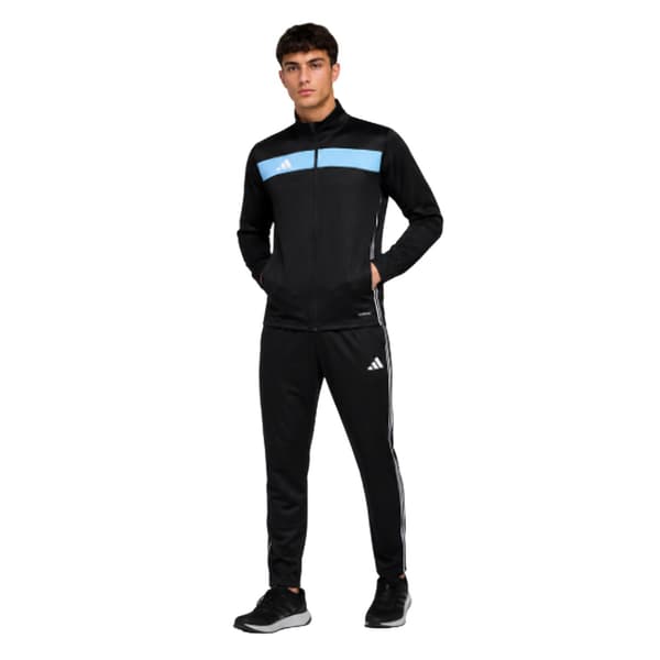 Adidas Herr Tiro 25 Essentials Quarter Zip Slim Träningströja M Black M