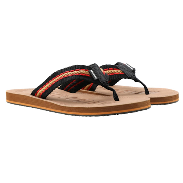 Weird Fish Malham Flip-flops i fuskläder för män, storlek 44.5 Caramel Caramel 10 UK