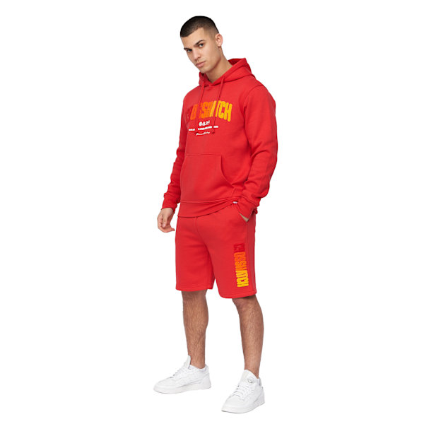 Crosshatch herrshorts i flockad XL röd Red XL