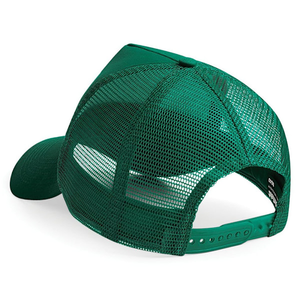 Beechfield Herr Halv Mesh Trucker Cap / Huvudbonad (2-pack) På Bottle Green/Bottle Green One Size