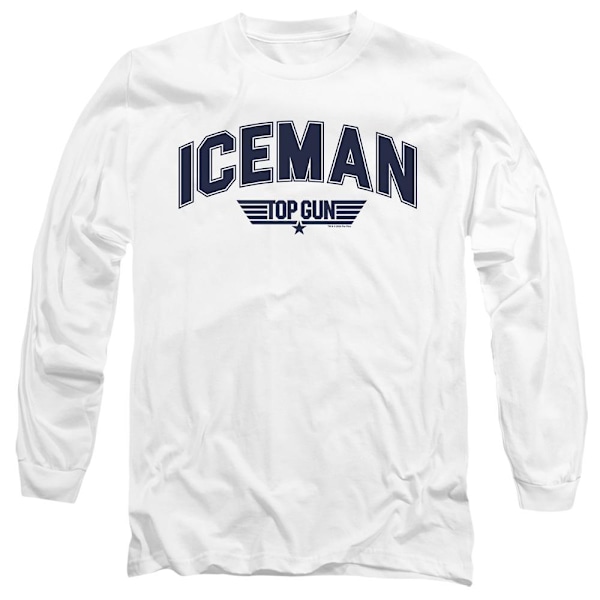 Top Gun Unisex Vuxen Iceman Varsity T-Shirt M Vit White M