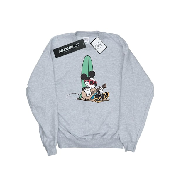 Disney Herr Mickey Mouse Surf And Chill Sweatshirt XL Sports Grå Sports Grey XL