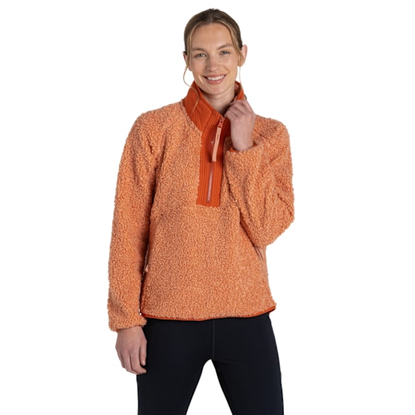 Craghoppers Toro Halvzip Fleece Topp för Kvinnor/Dam 16 UK Lera Clay 16 UK
