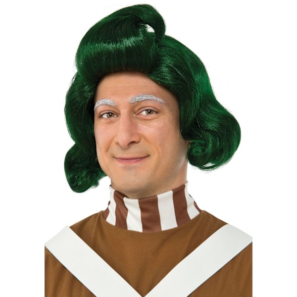 Willy Wonka & Chokladfabriken Unisex Vuxen Oompa Loompa Peruk Green One Size