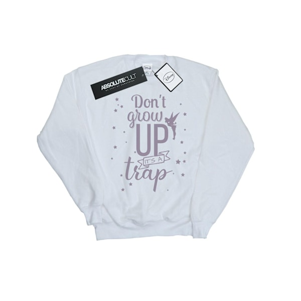 Disney Girls Tinker Bell Don´t Grow Up Sweatshirt 7-8 år Vit White 7-8 Years