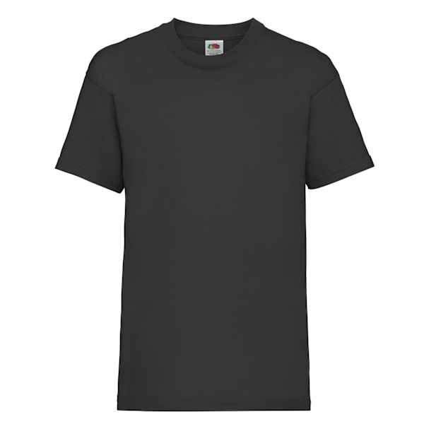 Fruit of the Loom Barn/Barn Value T-shirt 9-11 år Svart Black 9-11 Years