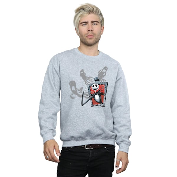 Disney Herr Nightmare Before Christmas Ghosts Of Jack Sweatshirt Sports Grey 3XL