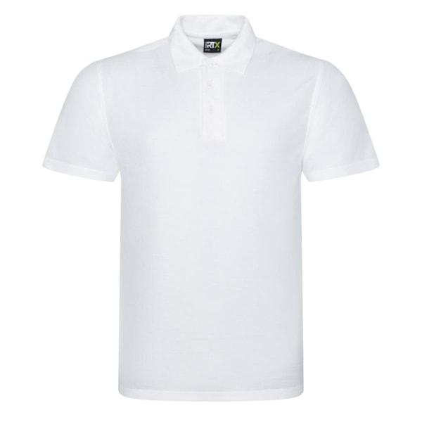 PRO RTX Herr Pro Pique Poloshirt 2XL Vit White 2XL