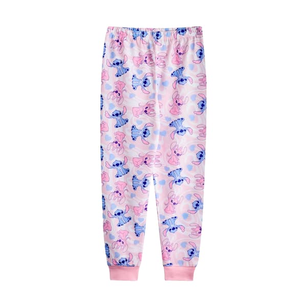 Lilo & Stitch Flickor Stitch & Angel Lång Pyjamas Set (2-pack) Pink/Blue 7-8 Years