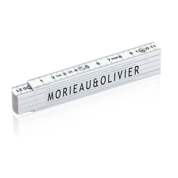 XD Collection Vikbar Glasfiberlinjal One Size Vit White One Size
