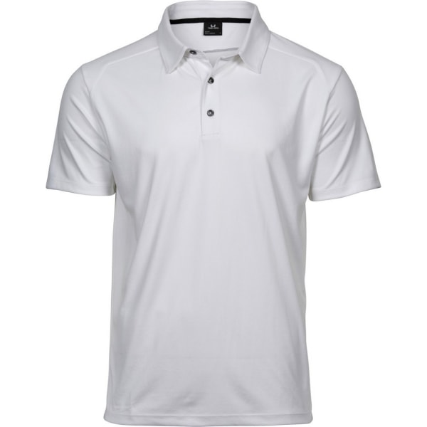 Tee Jays Herr Luxury Sport Polo Shirt 2XL Vit White 2XL