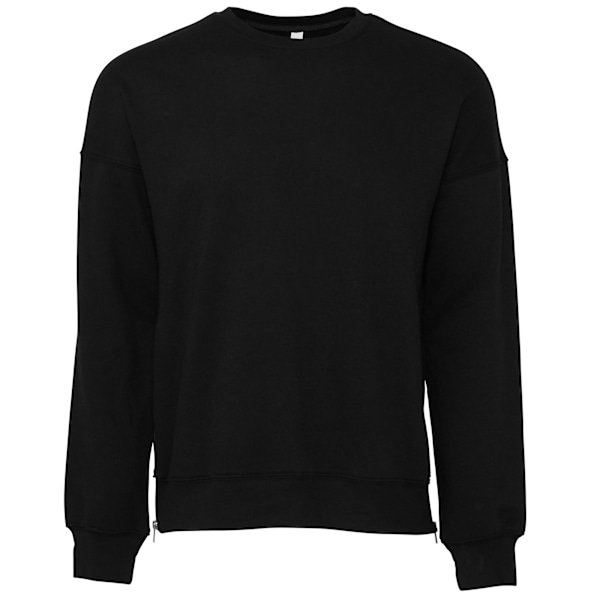 Bella + Canvas Unisex Vuxen Fleece Drop Shoulder Sweatshirt L D DTG Black L