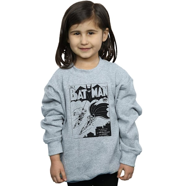 DC Comics Girls Batman No. 1 Mono Sweatshirt 5-6 år Sports G Sports Grey 5-6 Years