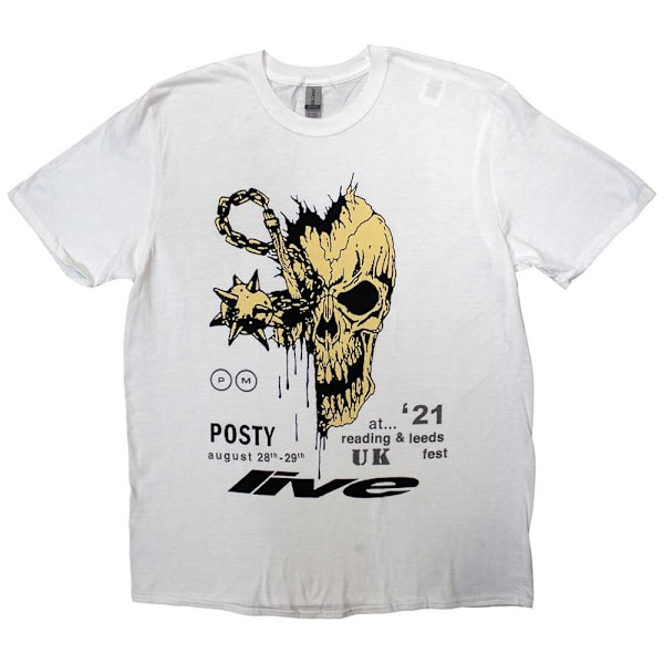 Post Malone Unisex Vuxen Leeds & Reading T-Shirt M Vit White M