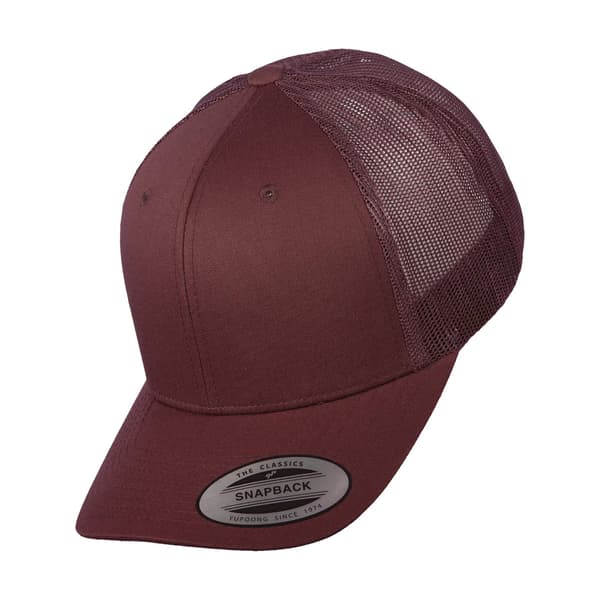 Yupoong Flexfit Retro Snapback Trucker Cap (2-pack) One Size Maroon One Size