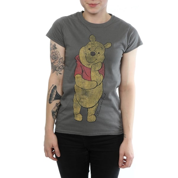 Winnie the Pooh Damtröja med motiv för kvinnor/damer, storlek L, kolgrå Charcoal L