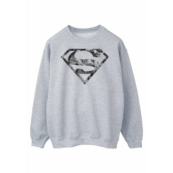 Superman Herr Marmor Effekt Logotyp Sweatshirt M Sports Grey Sports Grey M