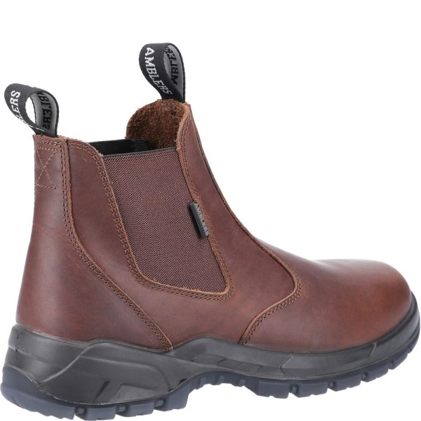 Amblers unisex skyddsstövlar i läder för vuxna 2 UK Brown Brown 2 UK