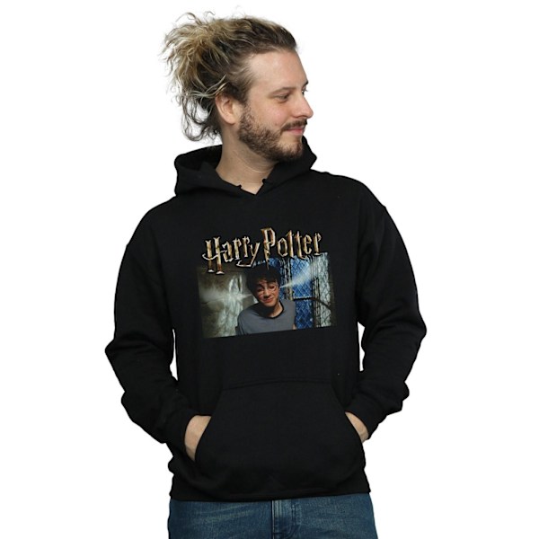 Harry Potter Herr Steam Ears Hoodie 4XL Svart Black 4XL