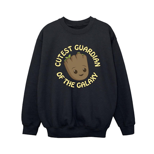 Marvel Boys I Am Groot Cutest Guardian Sweatshirt 3-4 år Bla Black 3-4 Years