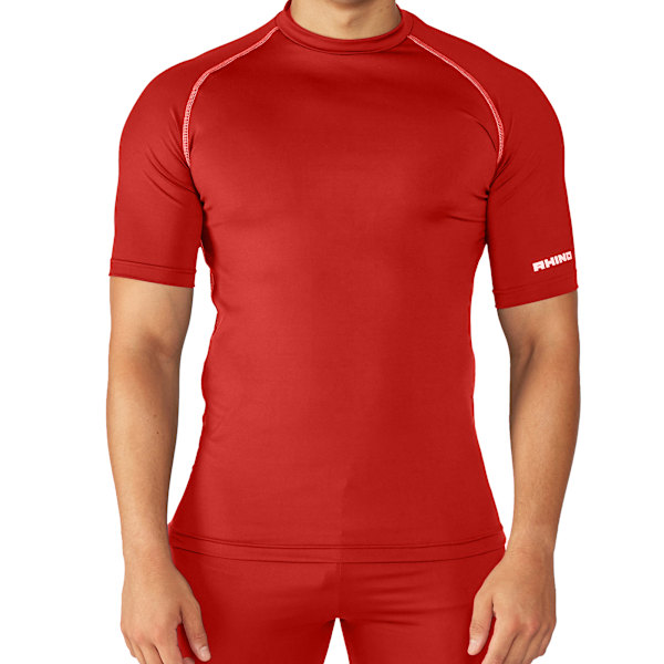Rhino Herr Sports Base Layer Kortärmad T-shirt XS Röd Red XS