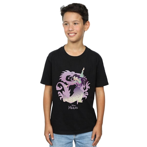 Disney Boys Mulan Dragon Fight T-Shirt 5-6 år Svart Black 5-6 Years