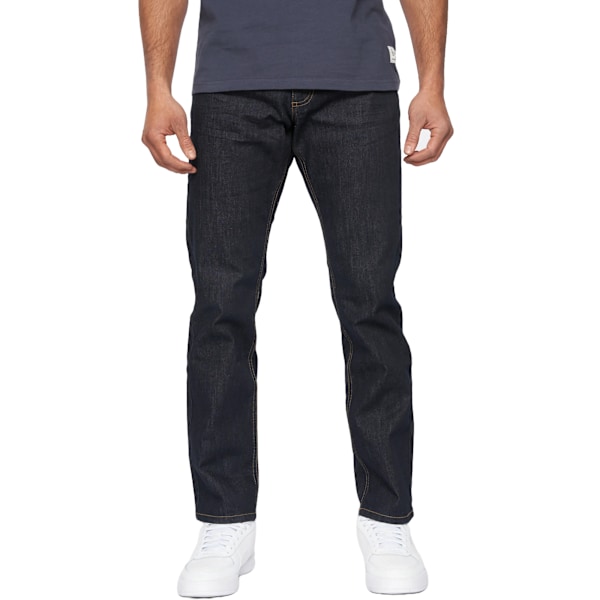 Duck and Cover Mens Hydras Straight Leg Jeans 30R Raw Wash Raw Wash 30R