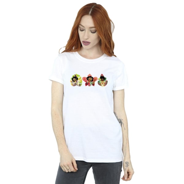 Disney Dam/Kvinnor Encanto Familjelinje Bomull Boyfriend T-shirt White XL