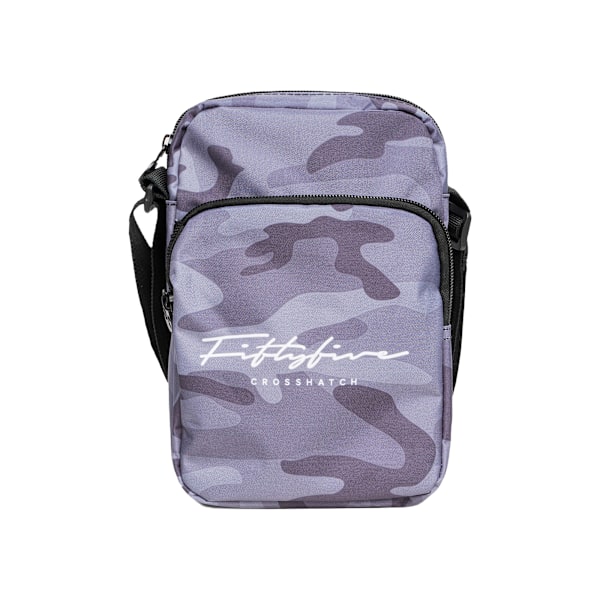 Crosshatch Demilare Camo Crossbody Bag för män, One Size, Svart Black One Size