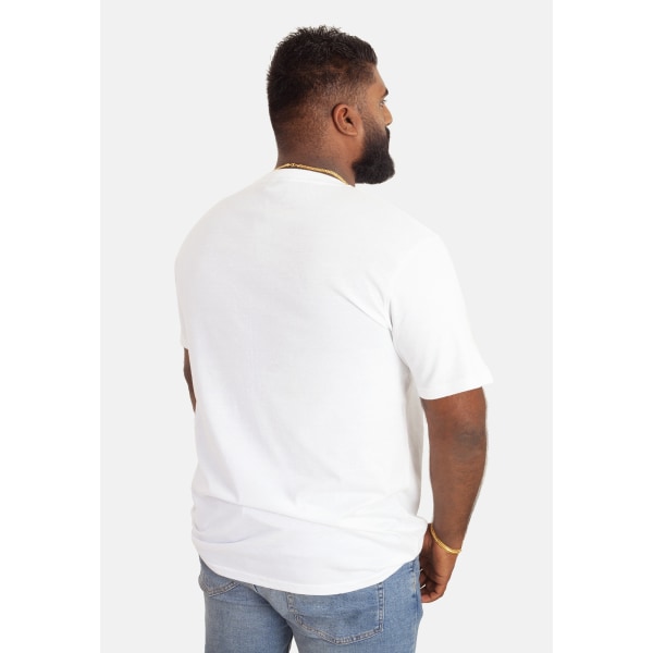 D555e Herr Kingsize Flyers-1 T-shirt med rund hals 7XL Vit White 7XL