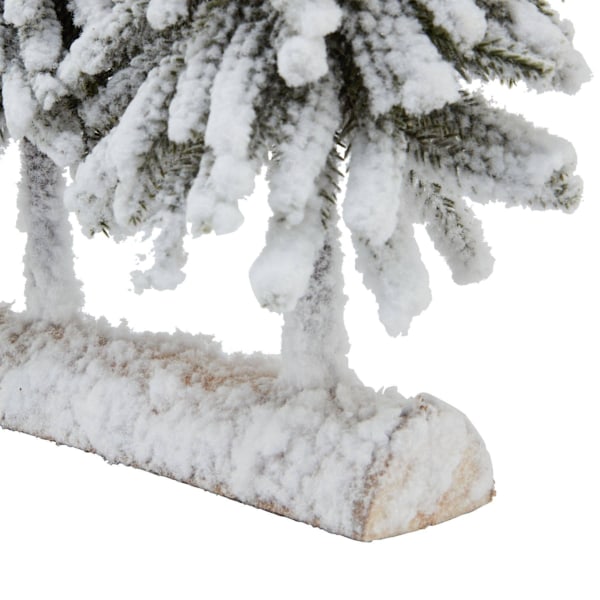 Hill Interiors Trä Snötäckt Gran Juldekoration One Size Brown/White/Green One Size