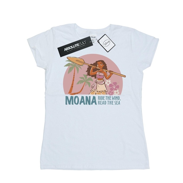 Disney Dam/Kvinnor Moana Läs Havet Bomull T-shirt M Vit White M