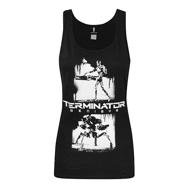 Terminator Dam/Kvinnor Genisys Graffiti Sleeveless Väst XL Sv Black XL