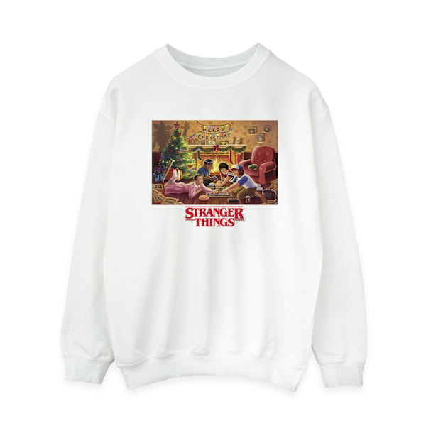 Netflix Dam/Kvinnor Stranger Things Julsamling Sweatshirt White L