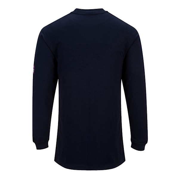Portwest Flamhämmande Antistatisk Långärmad T-shirt för Män Navy S