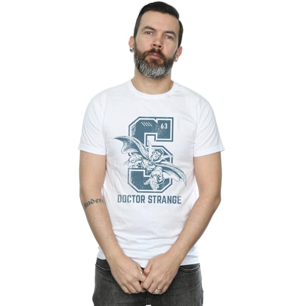 Marvel Doctor Strange Collegiate T-shirt för män, 4XL, vit White 4XL