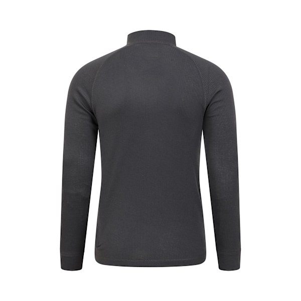 Mountain Warehouse Talus Långärmad Termotopp med Dragkedja för Herr Charcoal 4XL