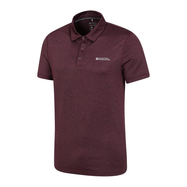 Mountain Warehouse Herr Deuce IsoCool Pikétröja S Dusky Wine Dusky Wine S