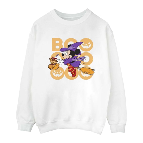 Disney Dam/Kvinna Boo Minnie Mouse Häxa Tröja S Vit White S