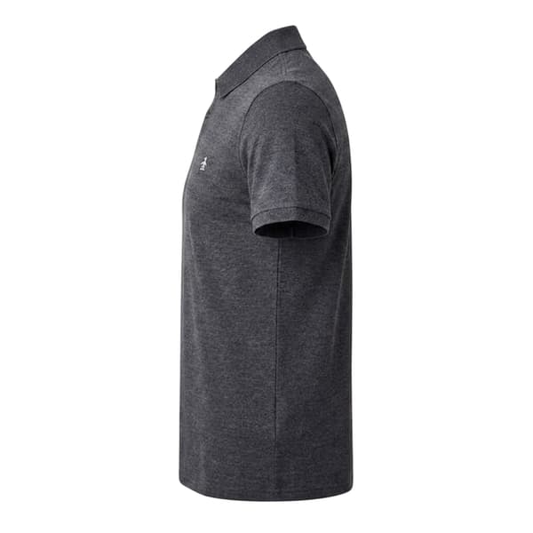 Original Penguin Herrbroderad logotyp pikétröja S Charcoal Charcoal S