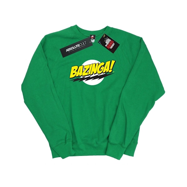 The Big Bang Theory Dam/Damer Sheldon Bazinga Sweatshirt XX Irish Green XXL