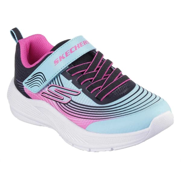 Skechers Barn Microspec Mesh-sneakers 8 UK Barn Marinblå Navy/Multicoloured 8 UK Child