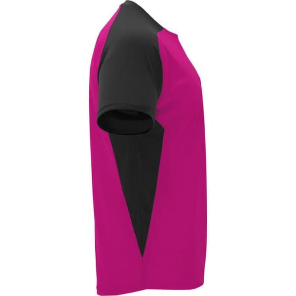 Roly Unisex Bugatti Sports T-shirt S Fuchsia/Solid Black Fuchsia/Solid Black S