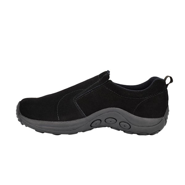 PDQ Vuxen Unisex Äkta Mocka Ryno Slip-On Casual Tränare 7 UK Black 7 UK