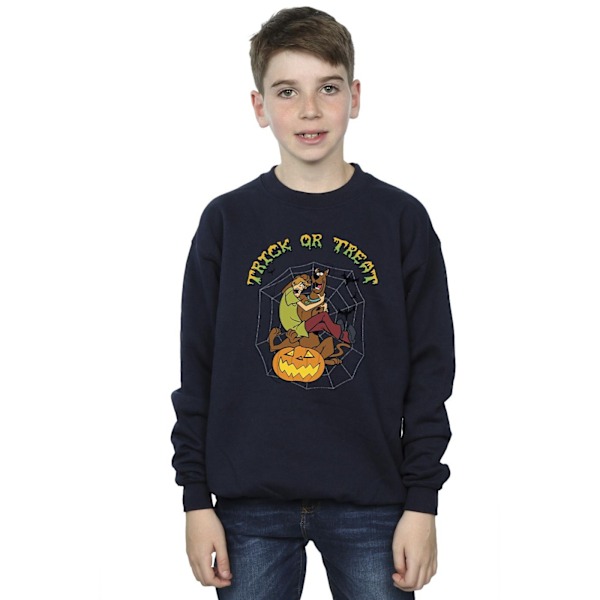 Scooby Doo Pojkar Trick Or Treat Sweatshirt 5-6 År Marinblå Navy Blue 5-6 Years