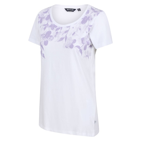 Regatta Dam/Kvinnor Filandra VI Blommig T-shirt 8 UK Vit White 8 UK